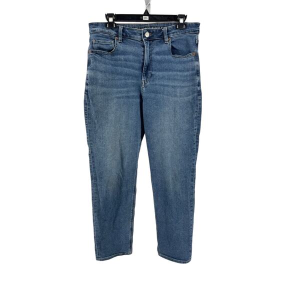 American Eagle Women's Blue Light Wash Mom Jeans Size 12 Regular - Picture 1 of 5